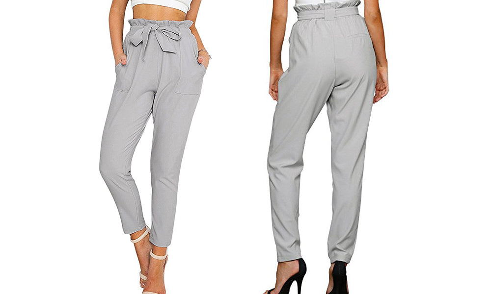 Womens High Waist Trousers