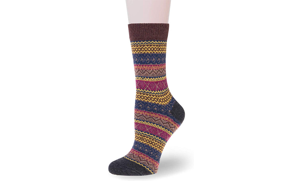 Ladies Vintage Warm Socks 5-Pack