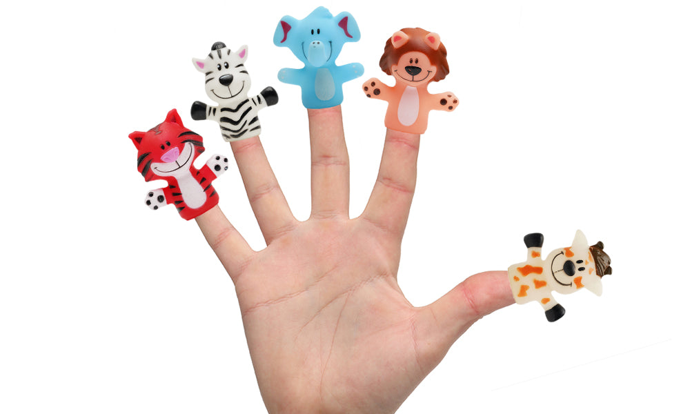 5pc Zoo Finger Puppets