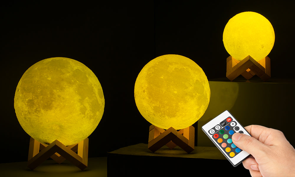 GloBrite Colour Changing Moon Lamps with Remote