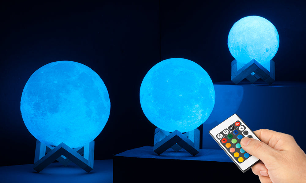 GloBrite Colour Changing Moon Lamps with Remote