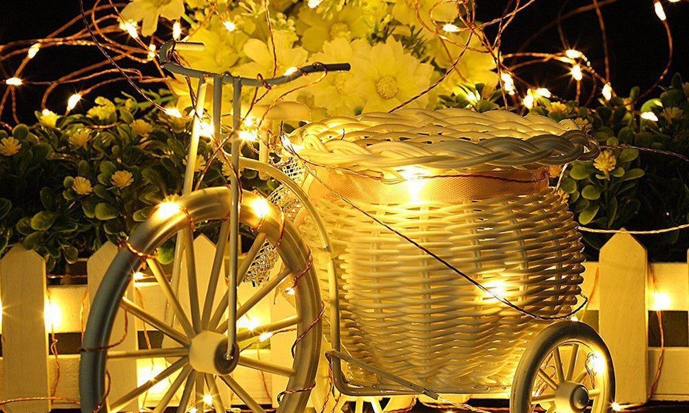 GloBrite 50, 100, 200 LED Copper String Solar Lights