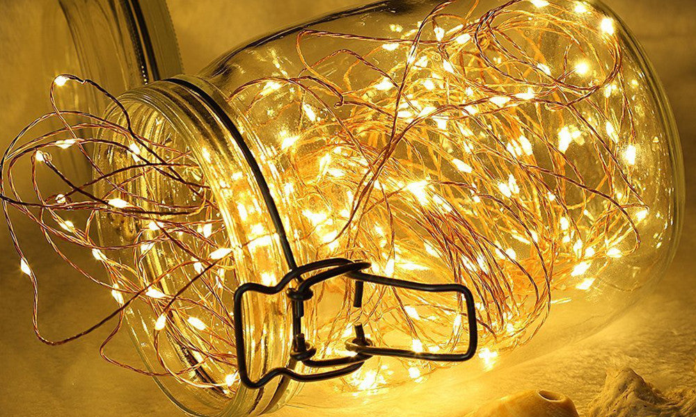GloBrite 50, 100, 200 LED Copper String Solar Lights