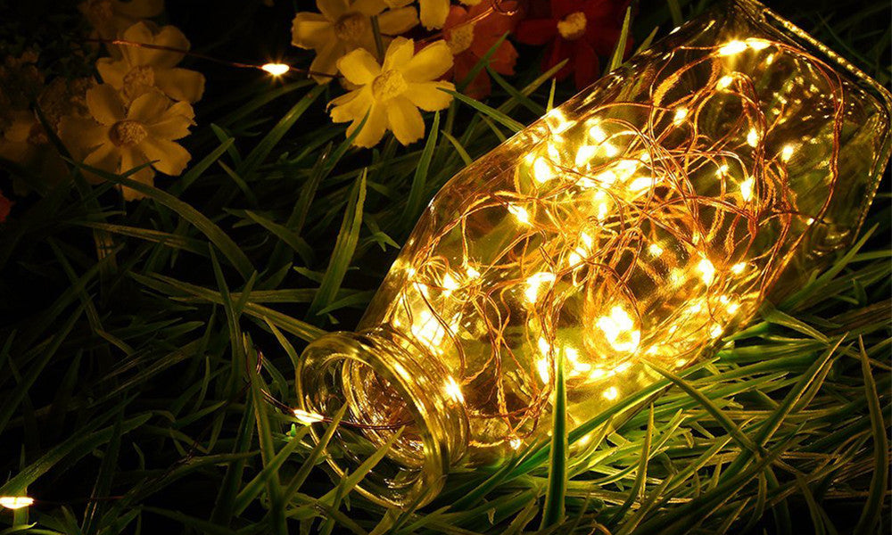 GloBrite 50, 100, 200 LED Copper String Solar Lights