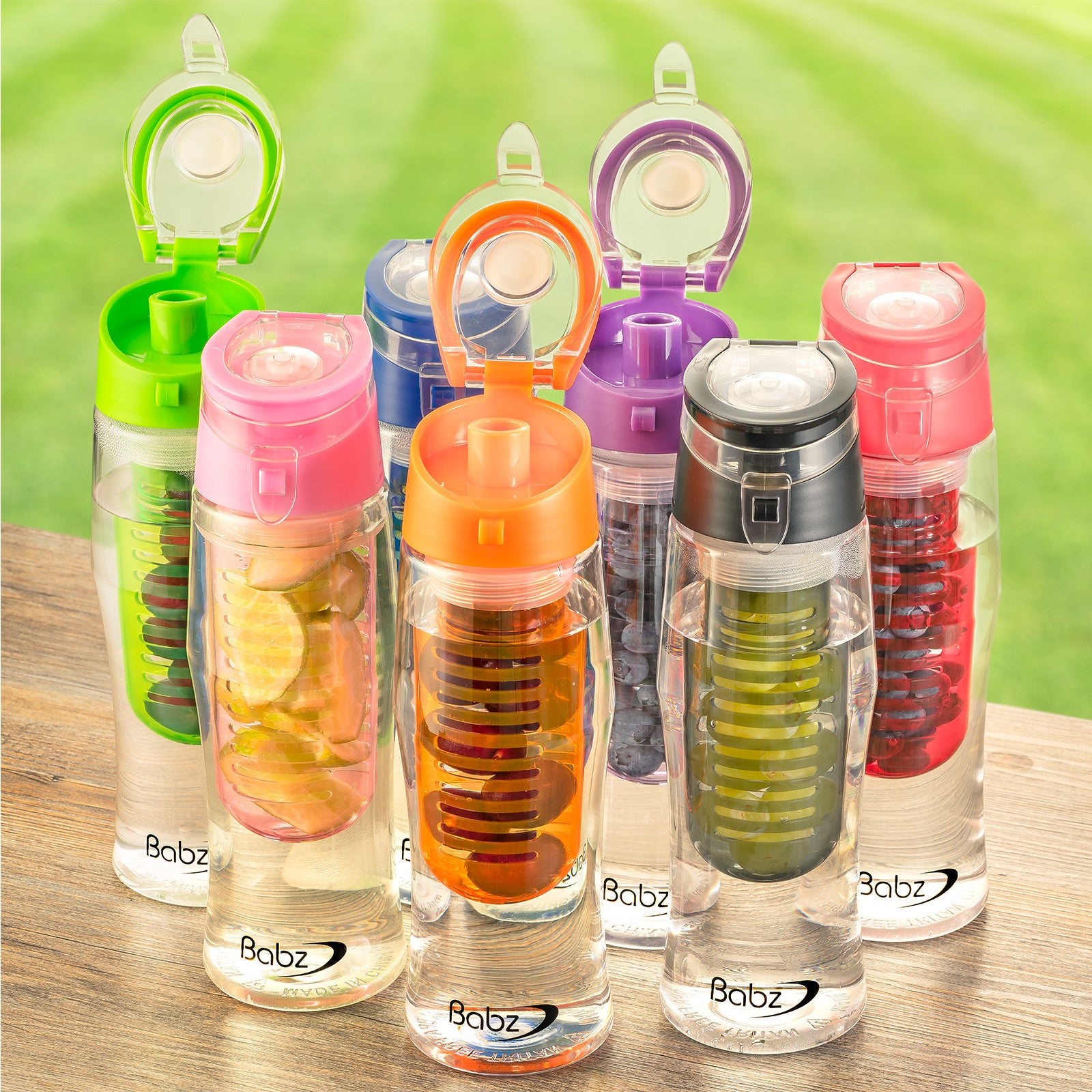 Fruit Infusing 700ml Water Bottle with Spout / Sports Lid