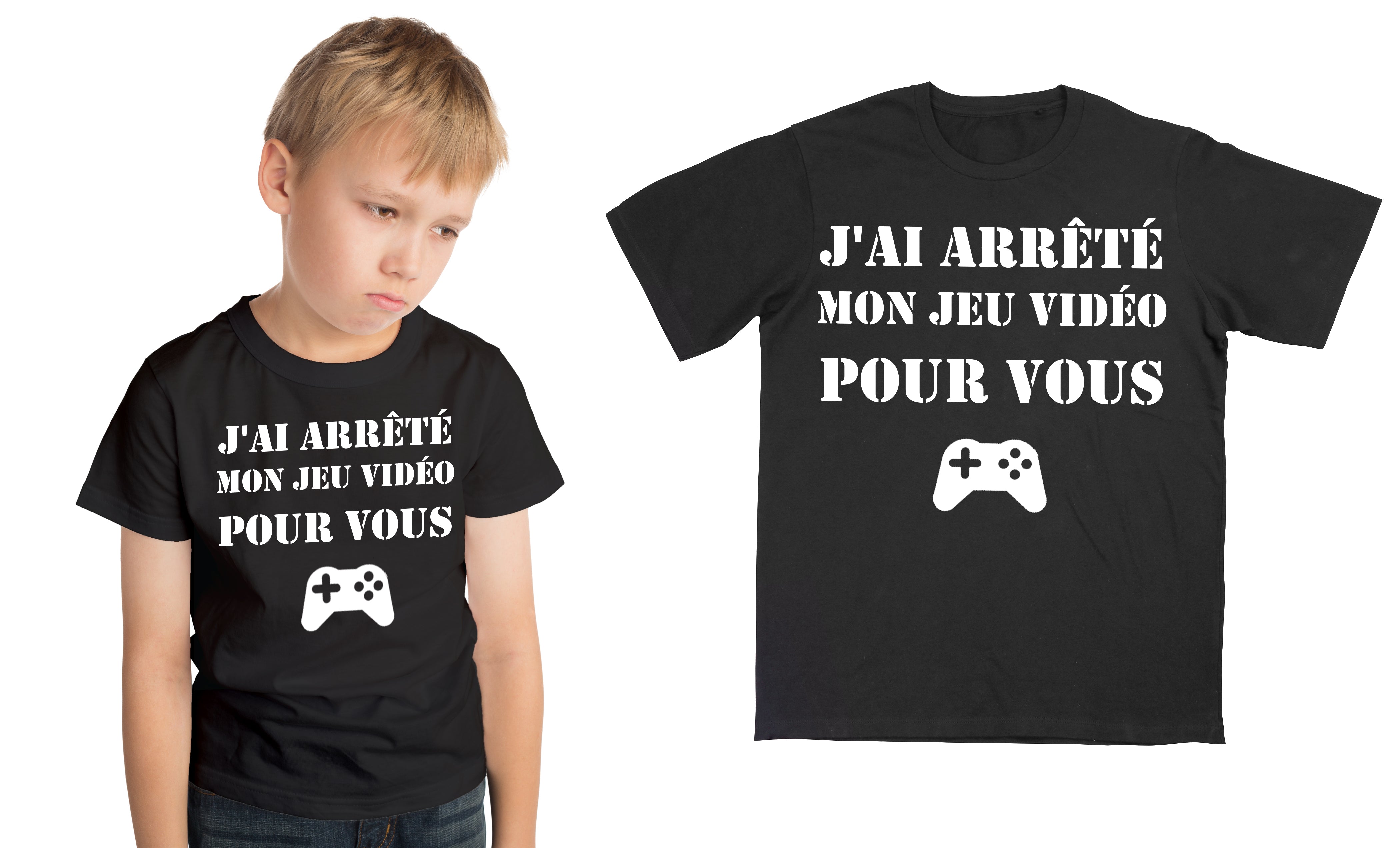 French Kids I Paused My Game T-Shirts