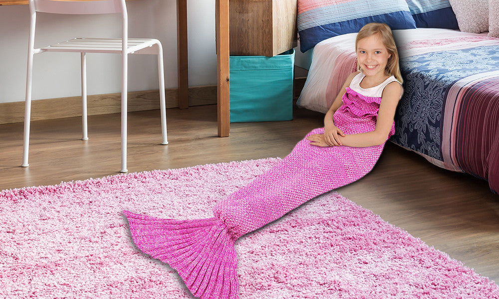 Justice Mermaid Snuggle Blanket Pink Mermaid Tail Blanket Justice