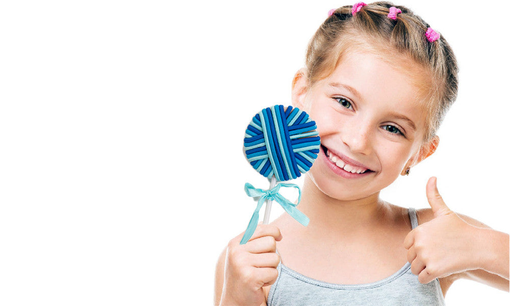Lollipop Rubber Hair Bands (Pack Of 24)