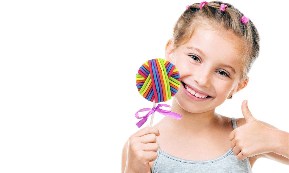 Lollipop Rubber Hair Bands (Pack Of 24)