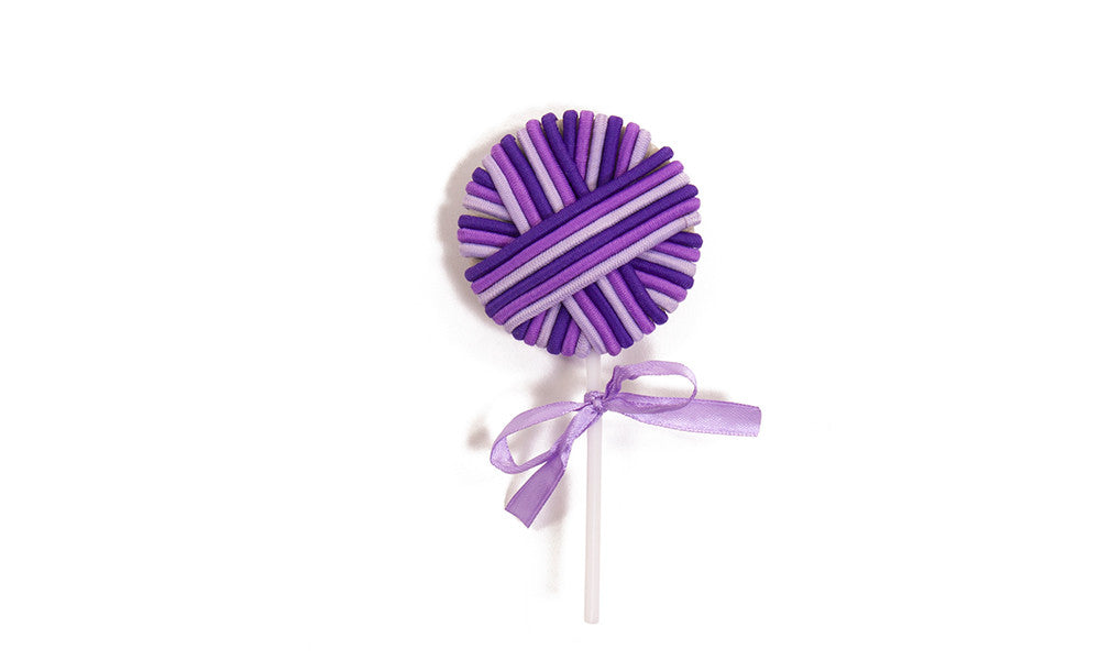 Lollipop Rubber Hair Bands (Pack Of 24)