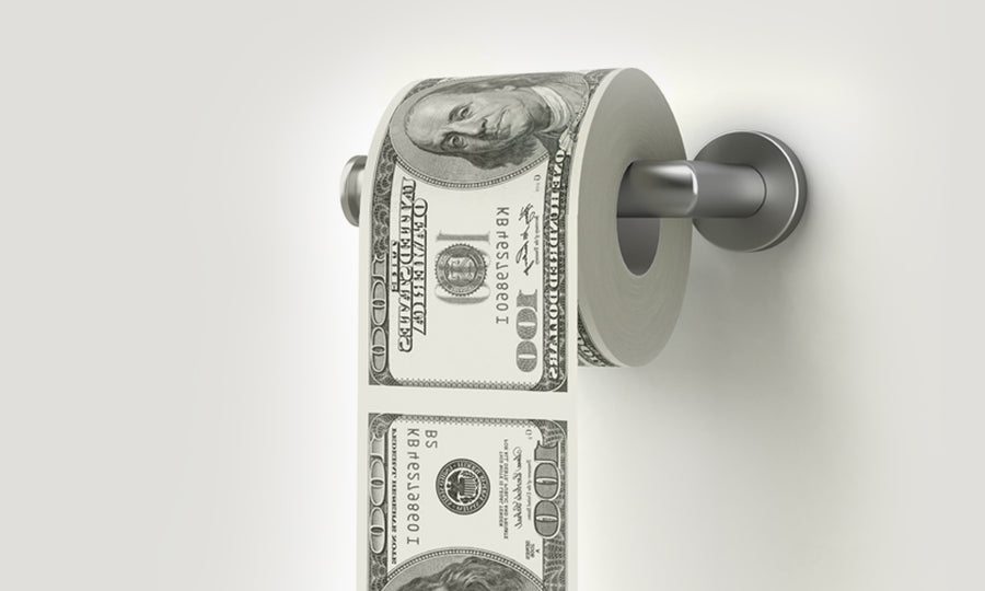 100 Dollar Bill Toilet Paper Dynergy