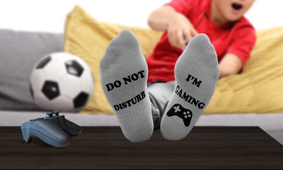 Kids' Do Not Disturb I'm Gaming Socks