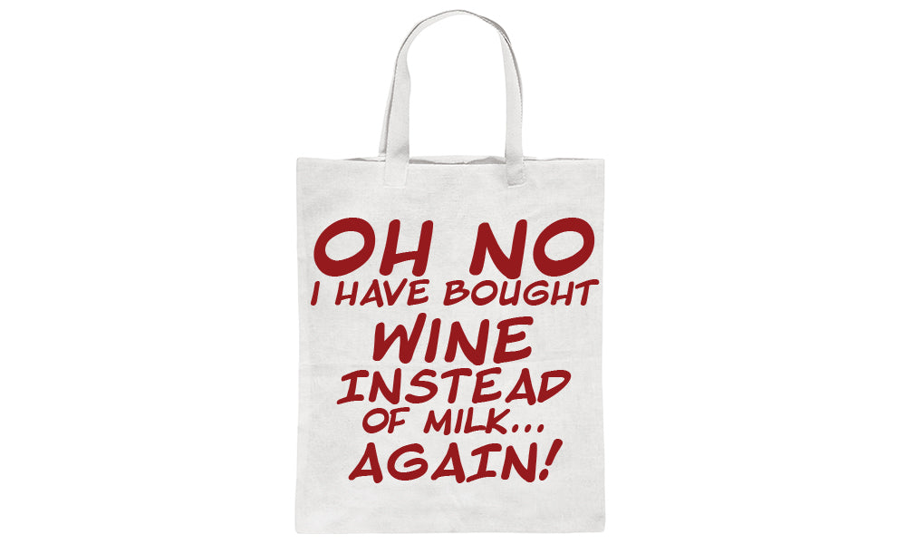 Alcohol Instead of Milk Tote Bags