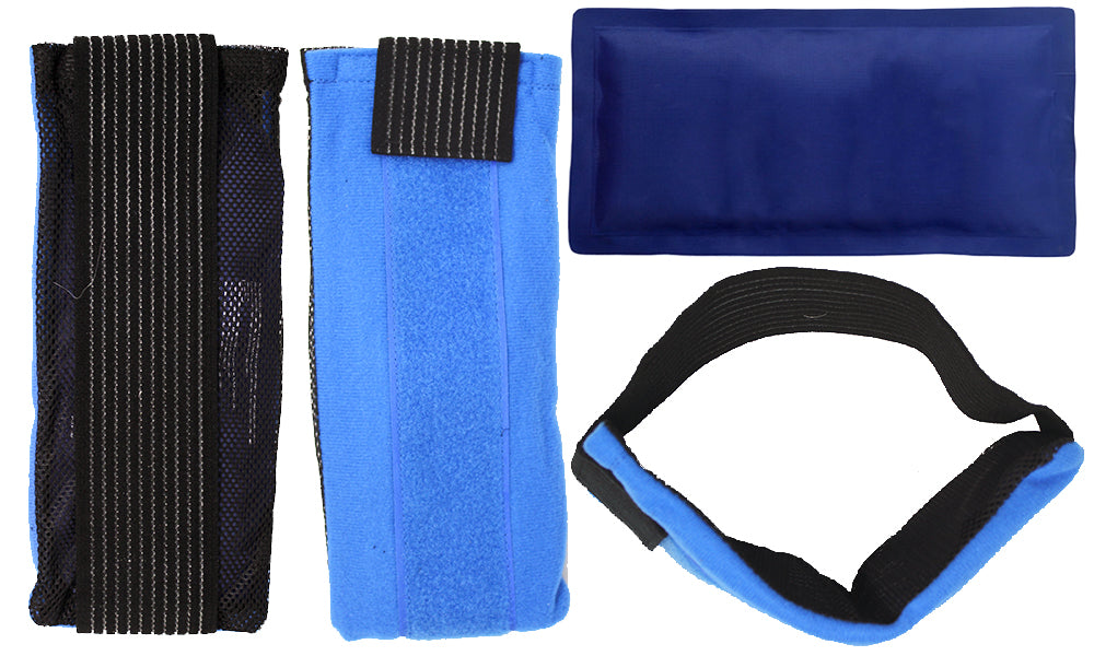 Reusable Hot/Cold Gel Pack - With Compress Wrap for Fast Pain Relief