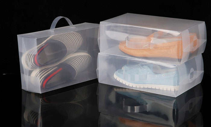 Clear Shoe boxes - 5 pack