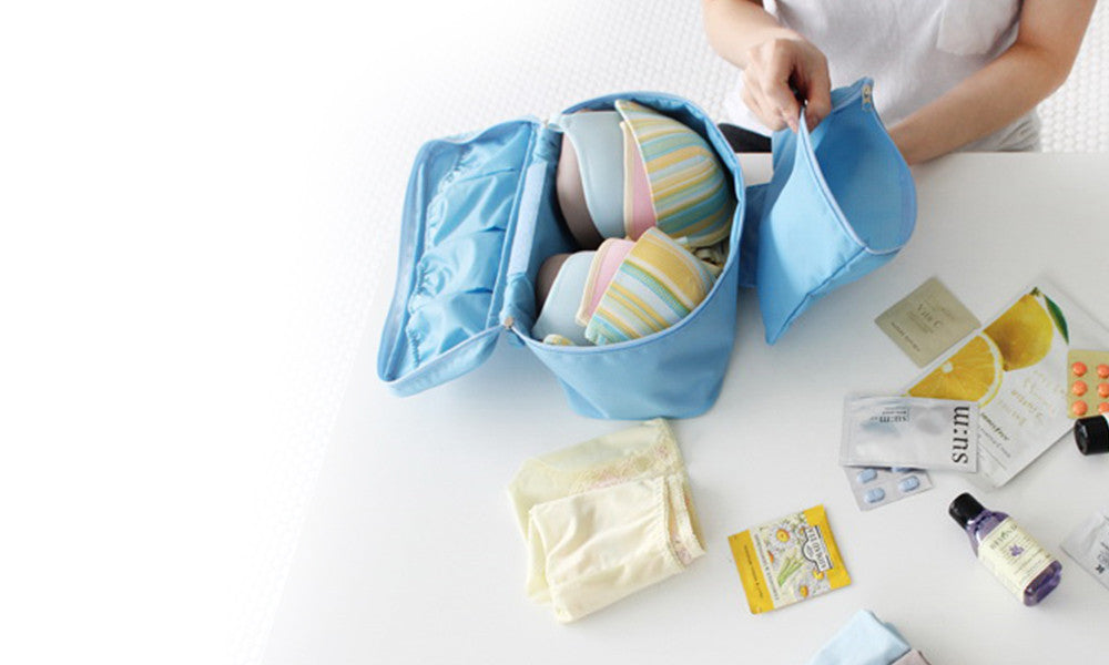 Handy Travel Underwear and Cosmetics Organiser