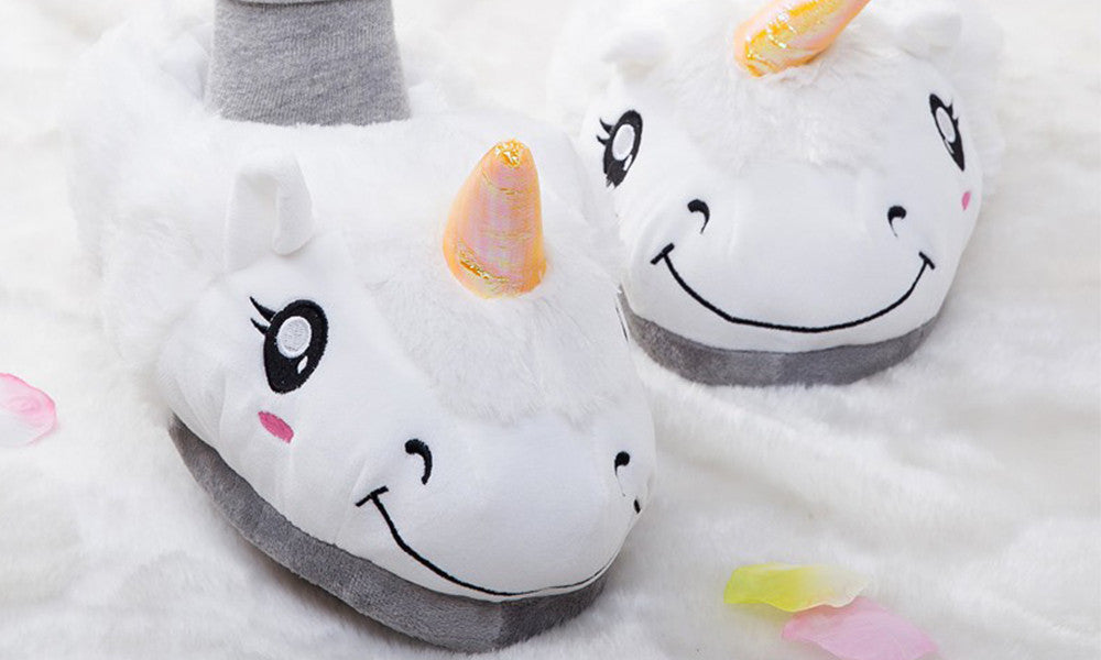 Women's Unicorn Novelty Slippers in 4 Colours